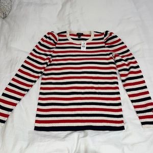 Talbots puff sleeve ribbed sweater, size petite
